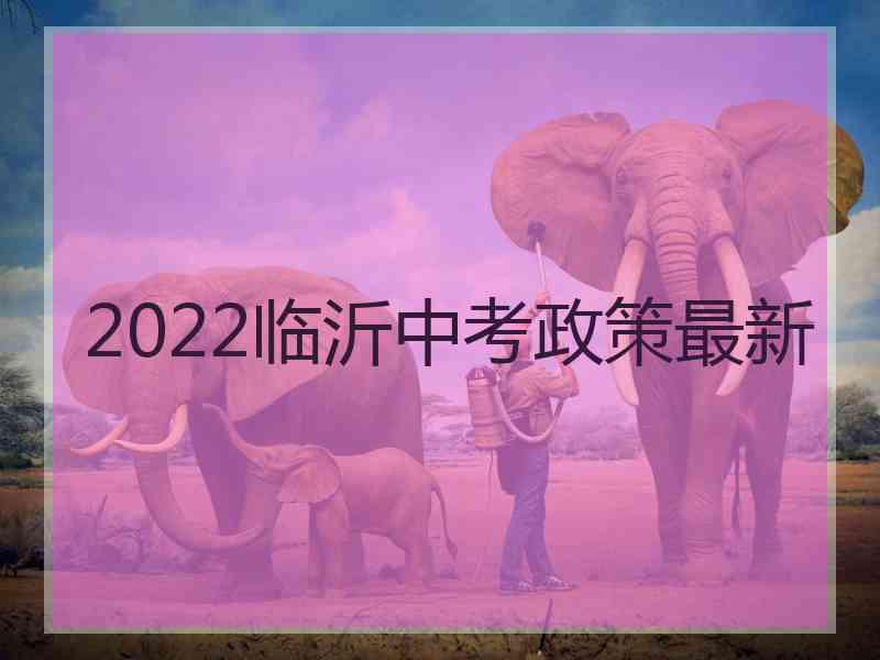 2022临沂中考政策最新