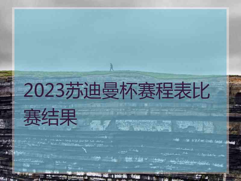 2023苏迪曼杯赛程表比赛结果