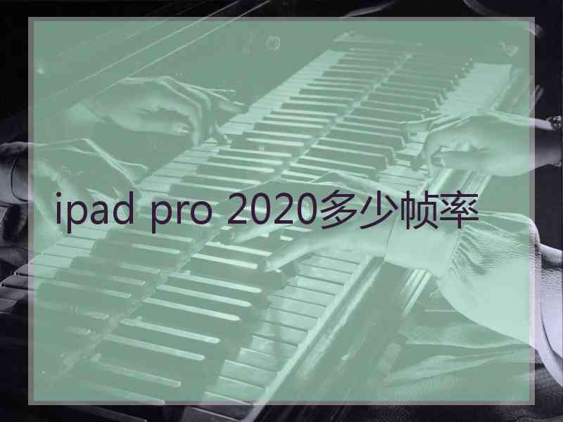 ipad pro 2020多少帧率